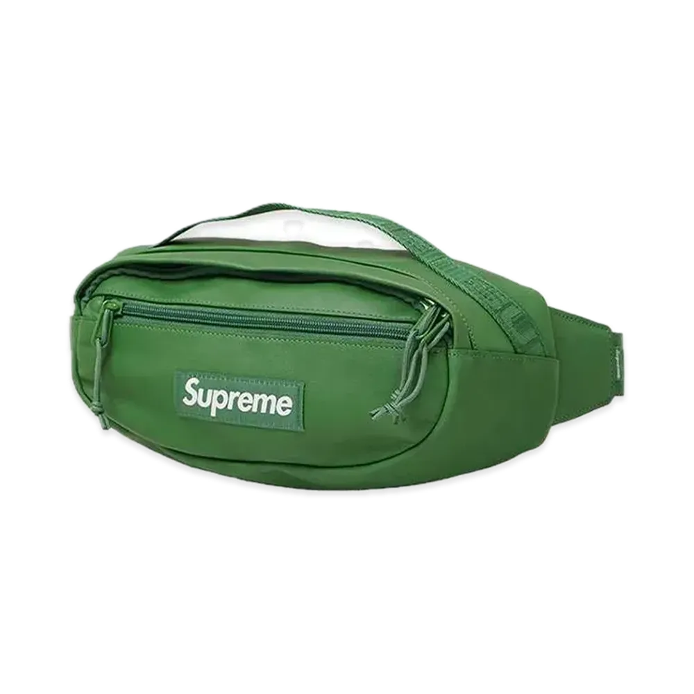 Supreme Leather Waist Bag "Green" (24FW)