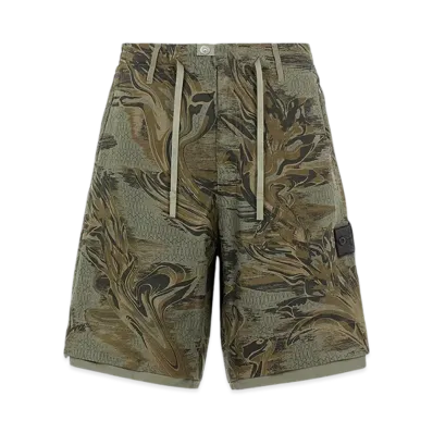 Stone Island Shadow Project L0227 Shorts - 22SS "Green"