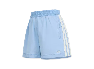 adidas Women's Summer Glow Denim Shorts "Light Denim"