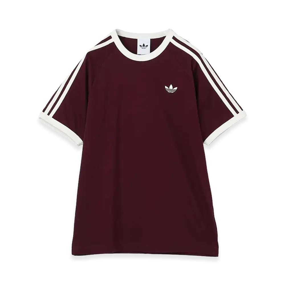 adidas 3-Stripes Tee "Wine Red"