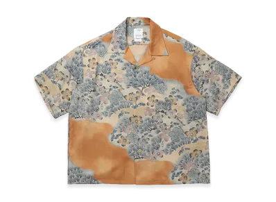 visvim Crosby Shirt S/S Jacquard (Silk) "Brown"