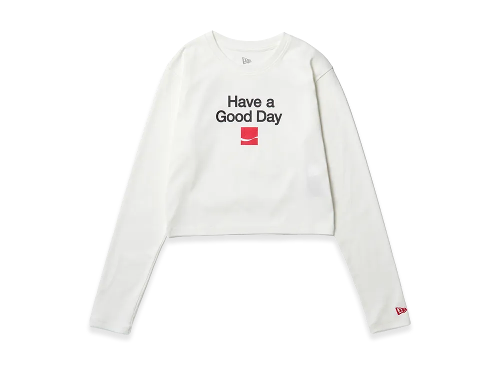 NEW ERA x Coca-Cola x Kosuke Kawamura Women's L/S Cropped Tee Back Heart "Off White"
