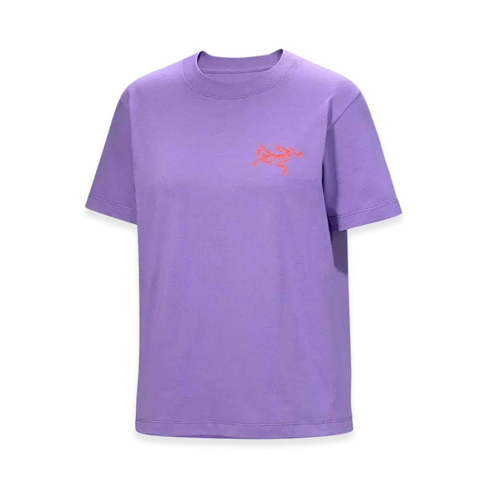 ARC'TERYX Women's Kragg Cotton Bird Tile Crew SS "Aster/Dynasty" X000009499
