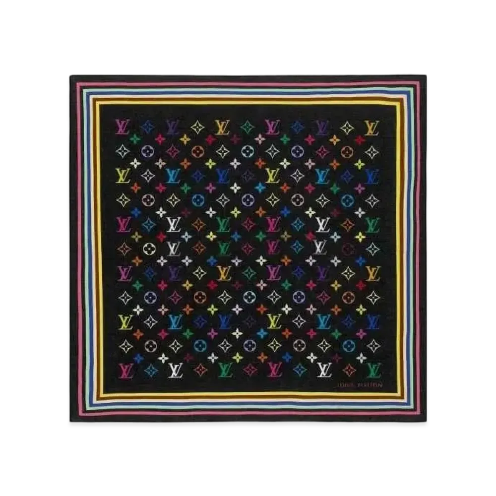 Louis Vuitton Monogram Multicolor Bandana "Noir"