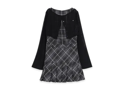 ANDMARY Women's Donna Check Mini Dress "Black"
