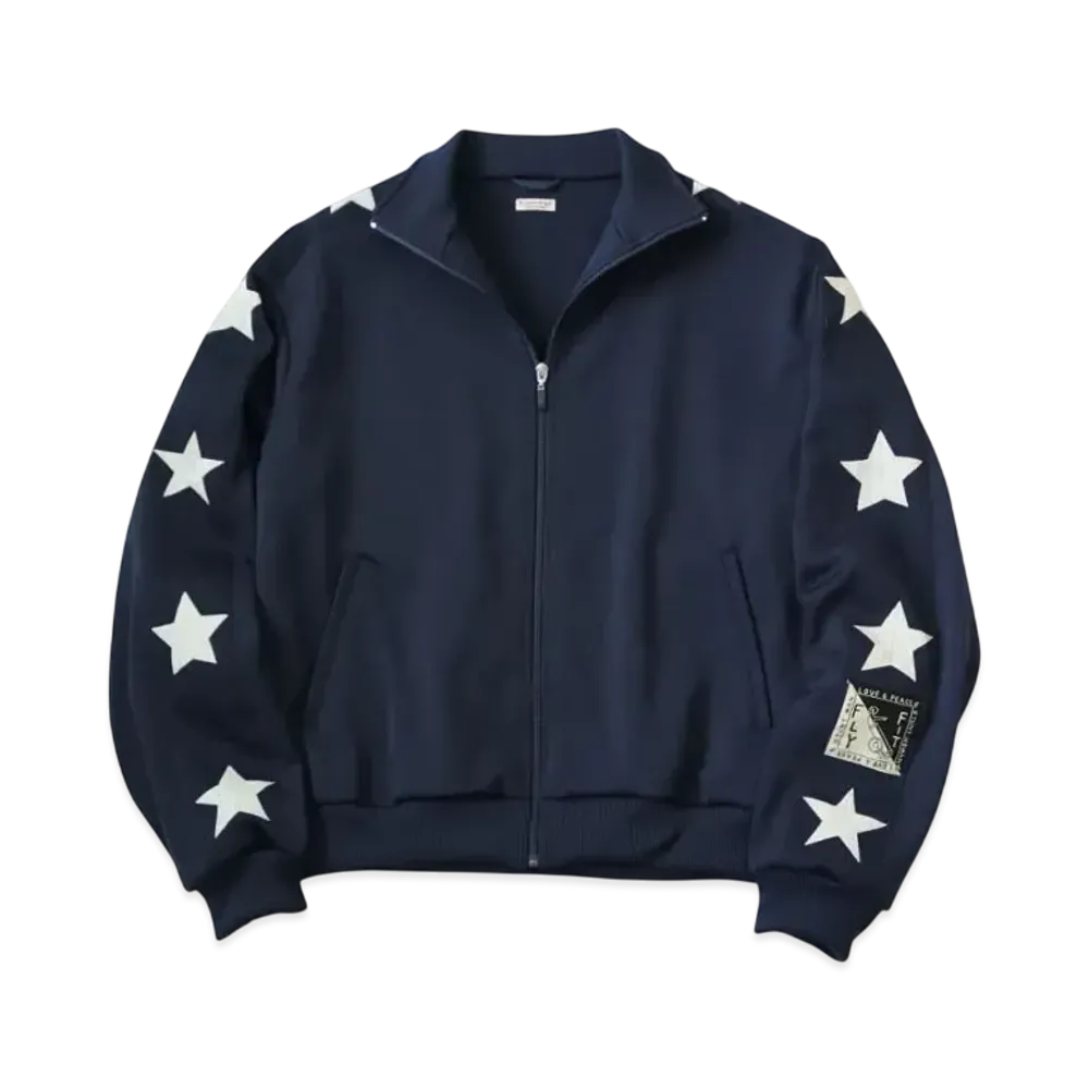KAPITAL Smooth Jersey Stuntman Woman Truck Jacket "Navy"