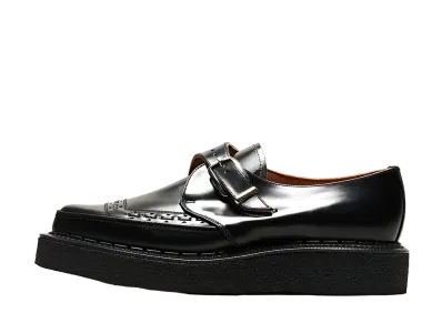 GEORGE COX Diano Monk No.5 Sole "Black" Modified Leather 3976-V-040