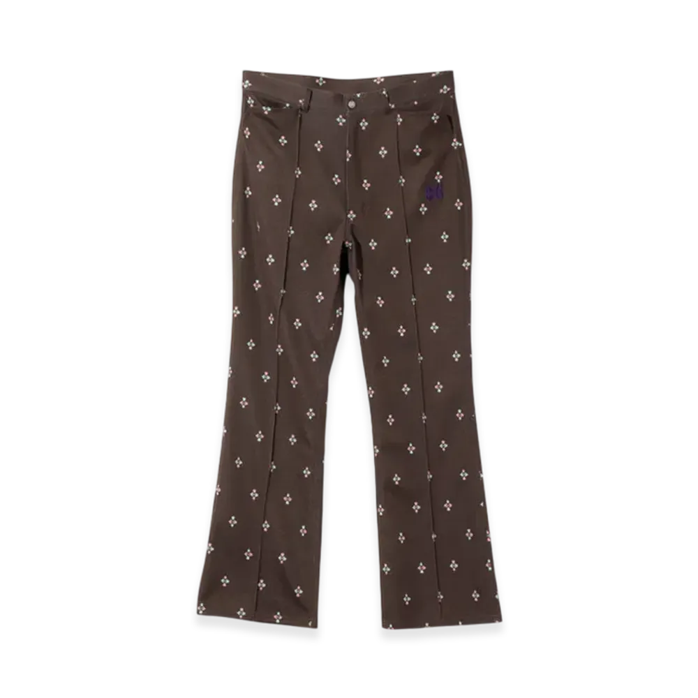NEEDLES Boot-Cut Jean - Poly Jacquard "Brown"