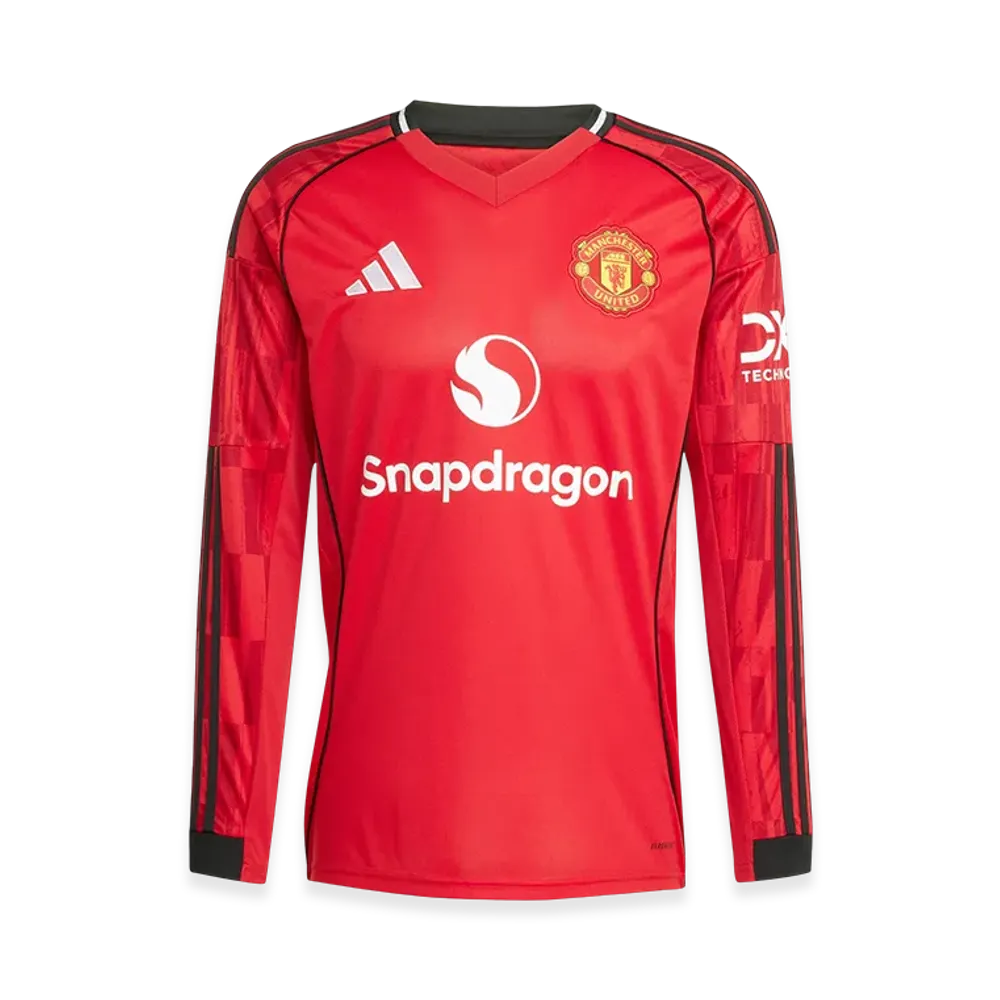 adidas Manchester United 25/26 Long-Sleeve Home Jersey "MUFC Red"