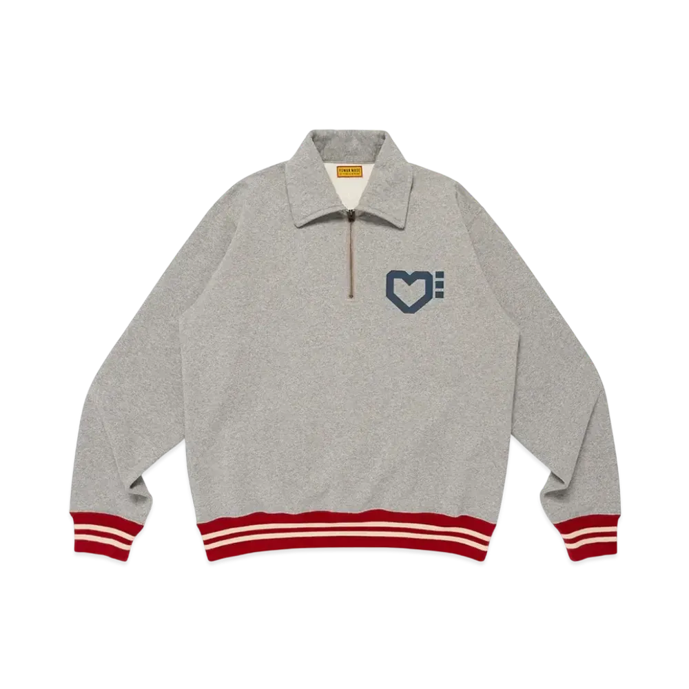 HUMAN MADE Half-Zip Sweatshirt "Gray"