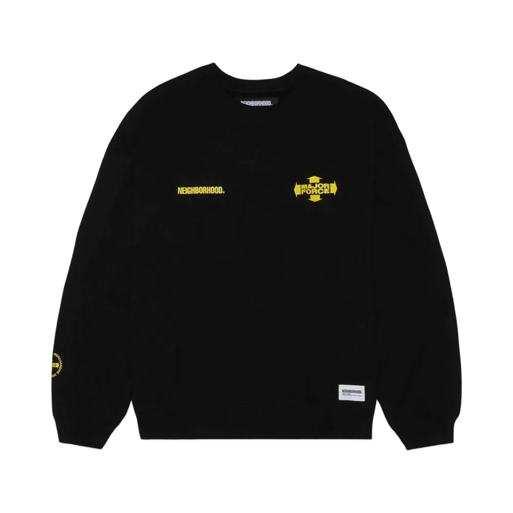 NEIGHBORHOOD x MAJOR FORCE Sweatshirt LS "Black"