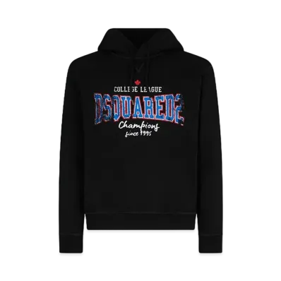 Dsquared2 College League Cool Fit Hoodie Sweatshirt "Black"