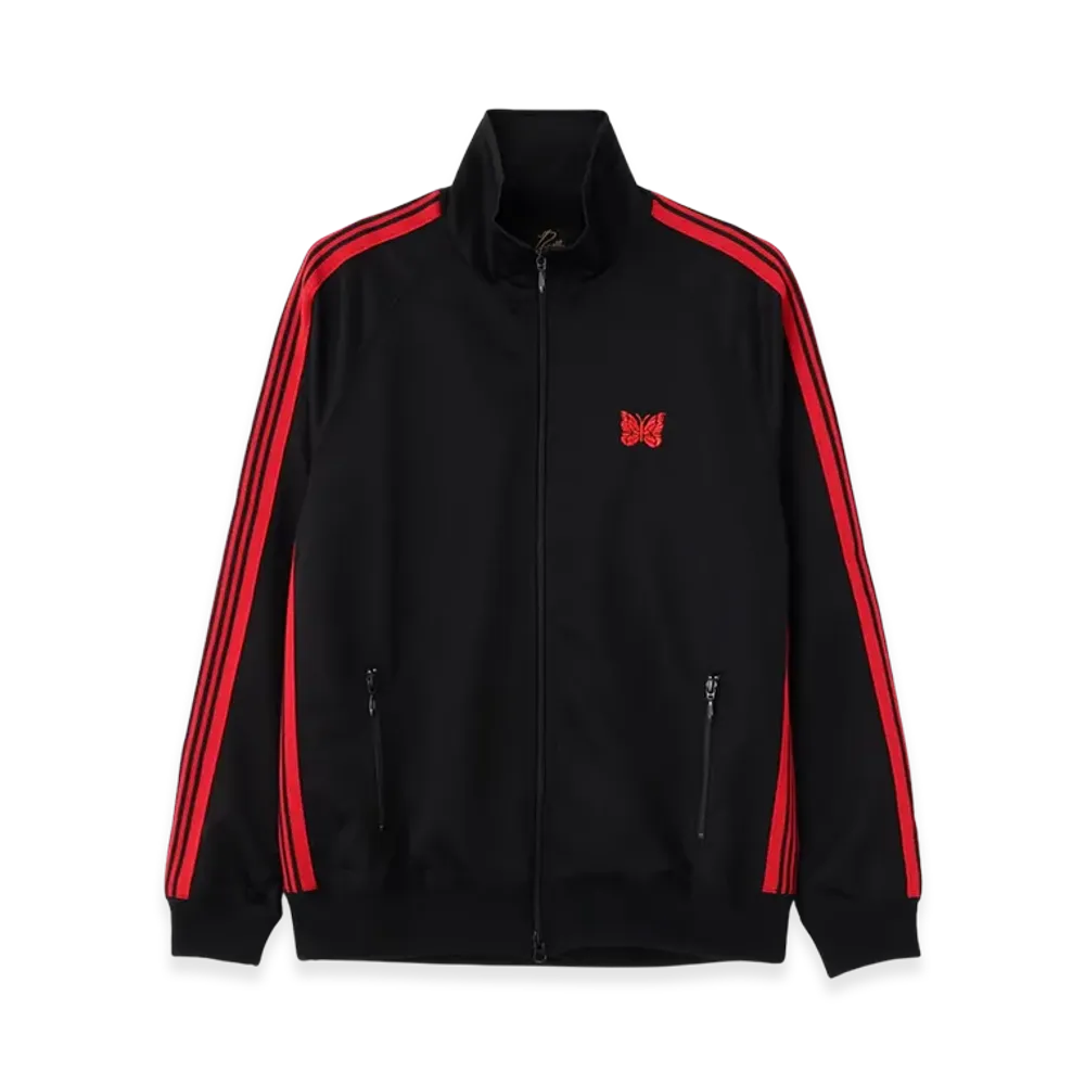 NEEDLES x LHP Track Jacket Poly Smooth "BlackRed"