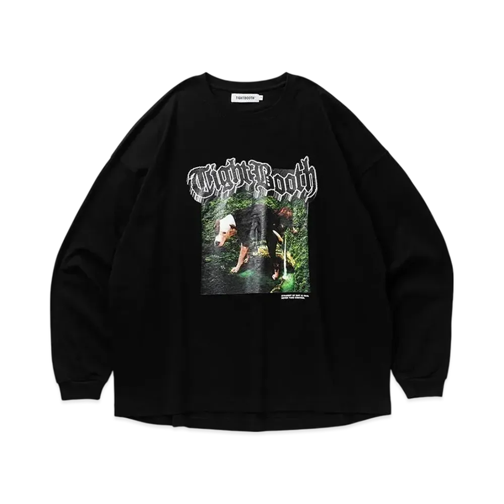 TIGHTBOOTH Doggy Piss L/S T-Shirt "Black"