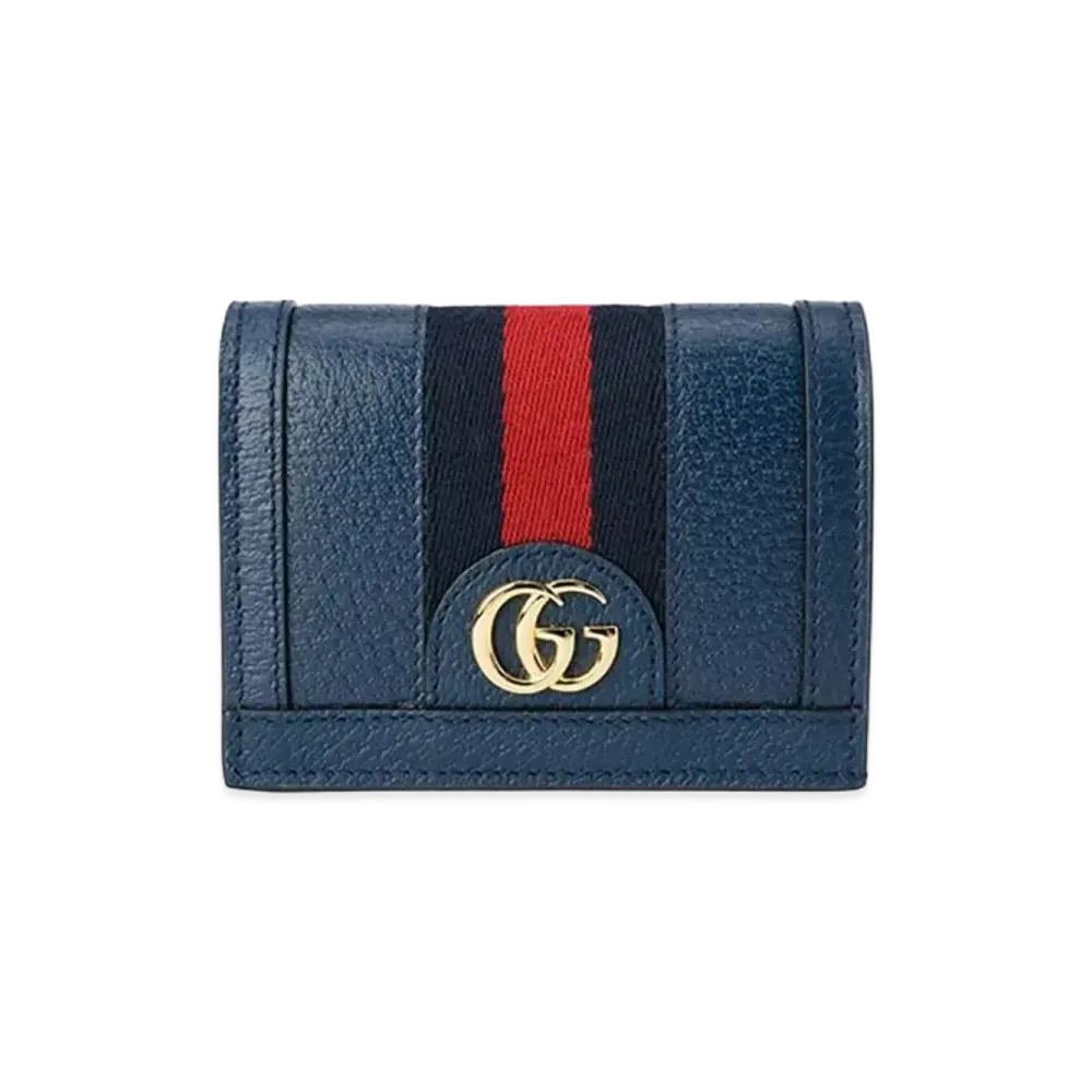 GUCCI Ophidia Card Case Wallet "Navy"