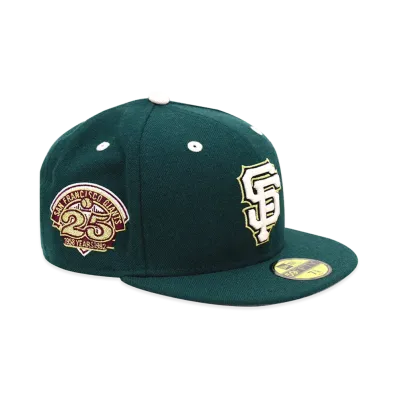 NEW ERA x THE CAP 59Fifty Heritage Gold San Francisco Giants "Dark Green"