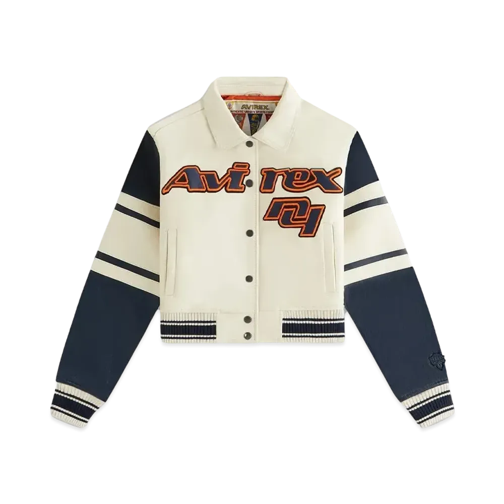 Kith Women x AVIREX x New York Knicks Icon Jacket "Sandrift"