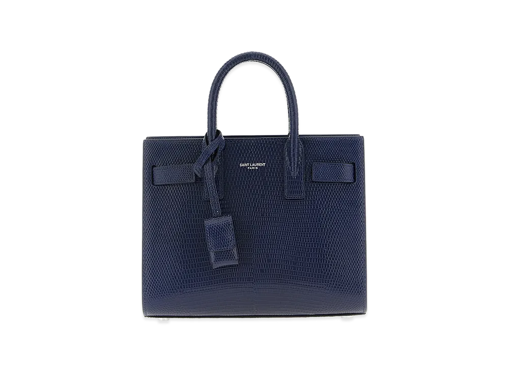 Saint Laurent Women's Nano Sac De Jour Handbag "Blue"