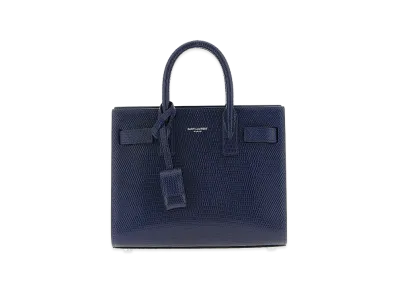 Saint Laurent Women's Nano Sac De Jour Handbag "Blue"