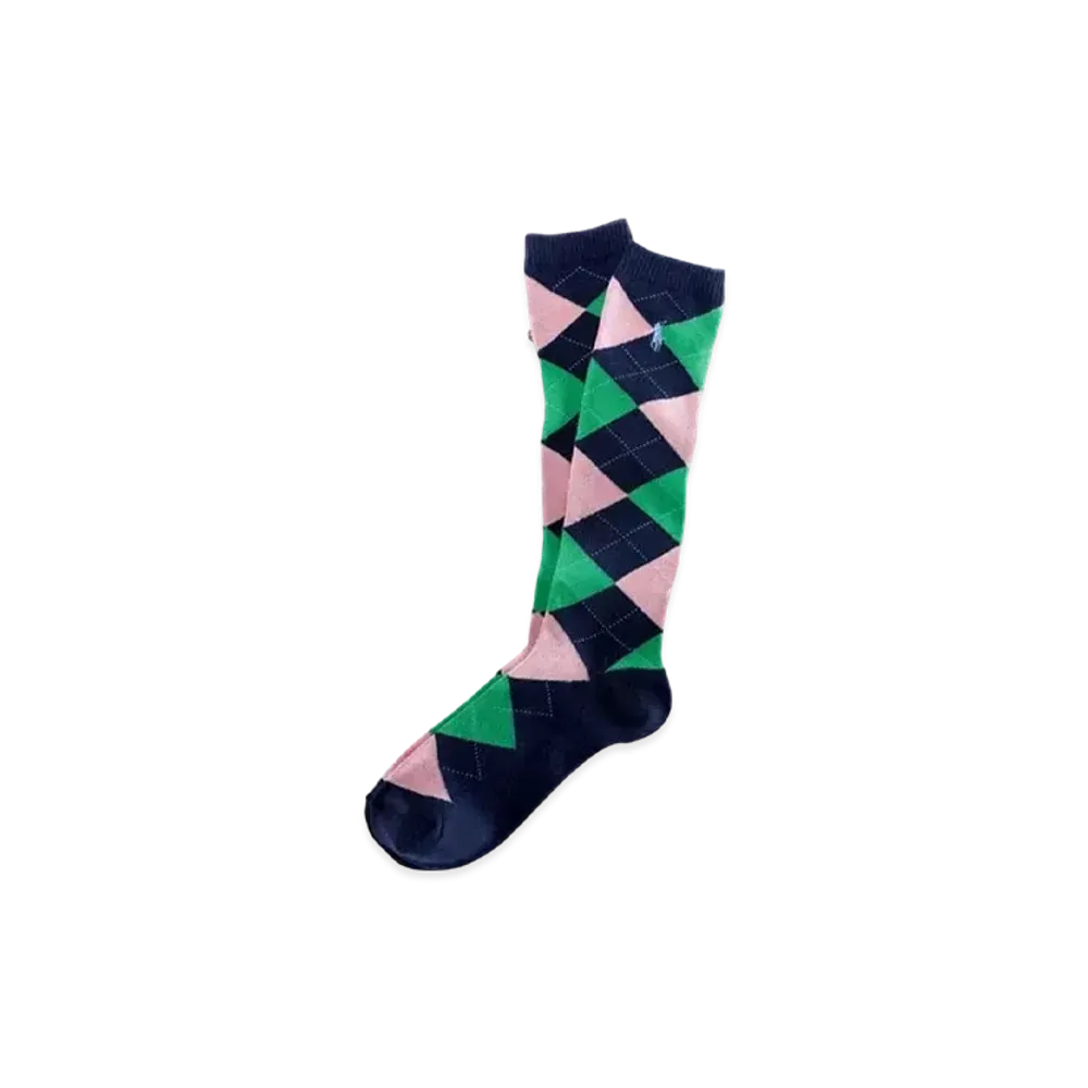 Polo Ralph Lauren Kids Argyle Knee-High Socks "Navy"