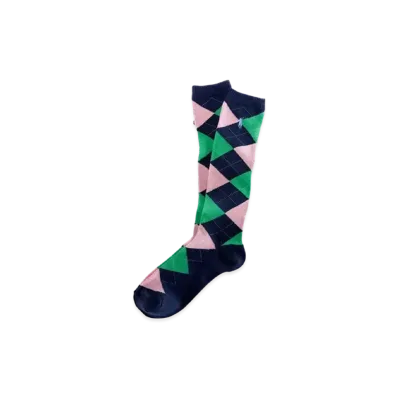 Polo Ralph Lauren Kids Argyle Knee-High Socks "Navy"