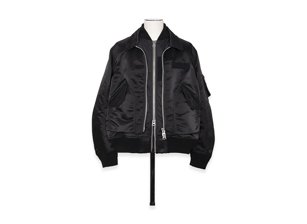 sacai Cotton Nylon Twill Blouson "Black"