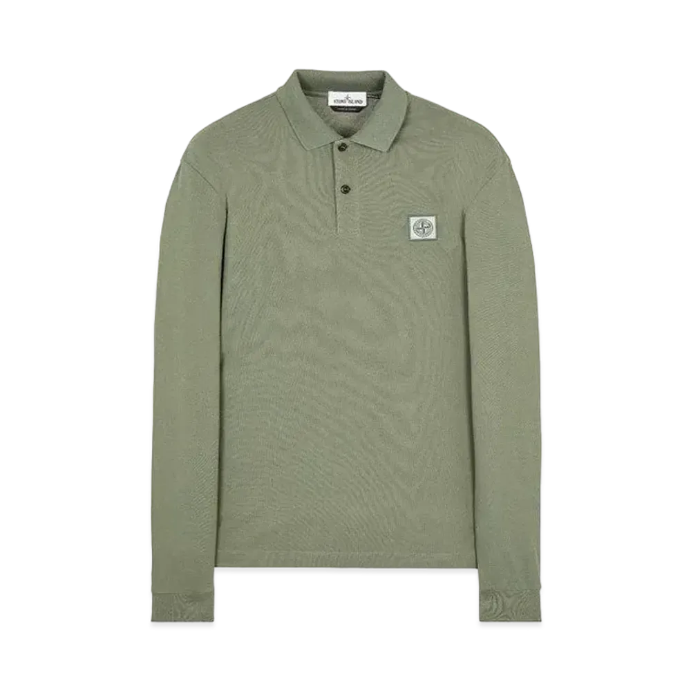 Stone Island 20639 50/2 COTTON PIQUE_REGULAR FIT "Sage Green"