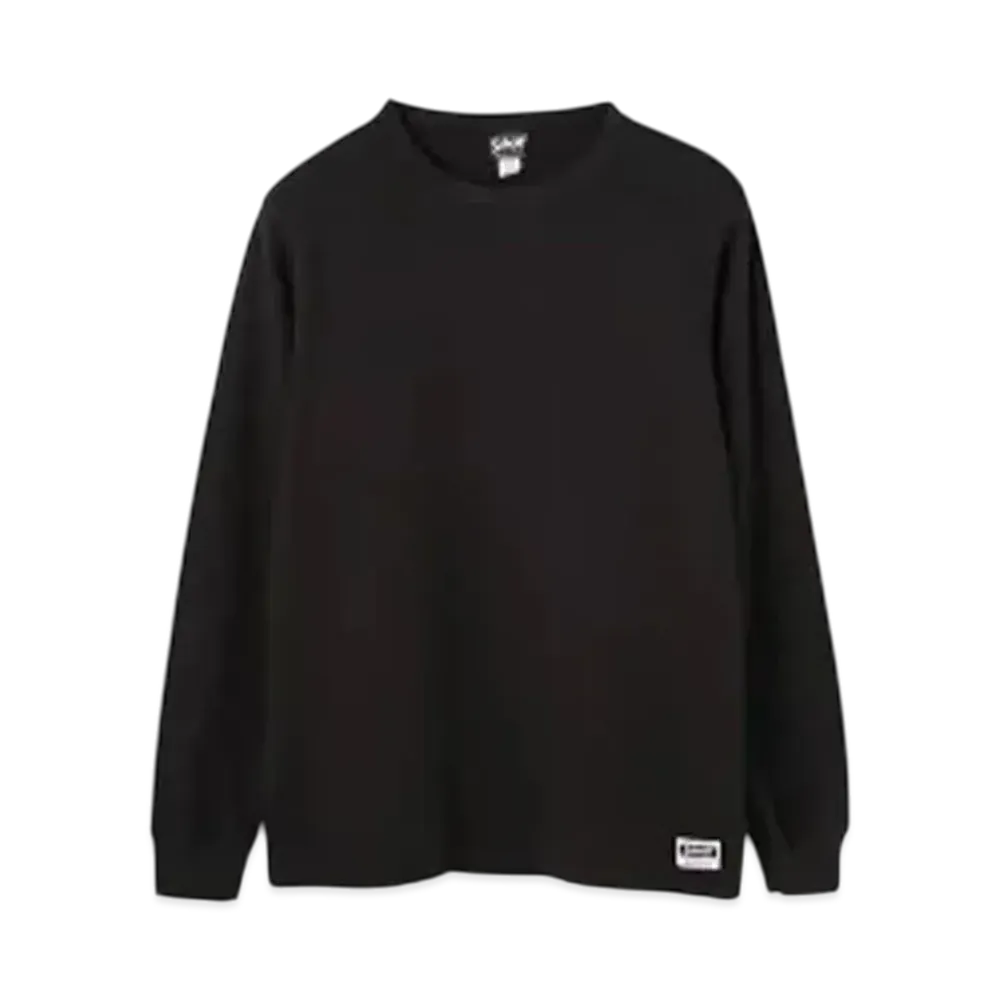 Schott Honeycomb Crewneck T-shirt "Black"