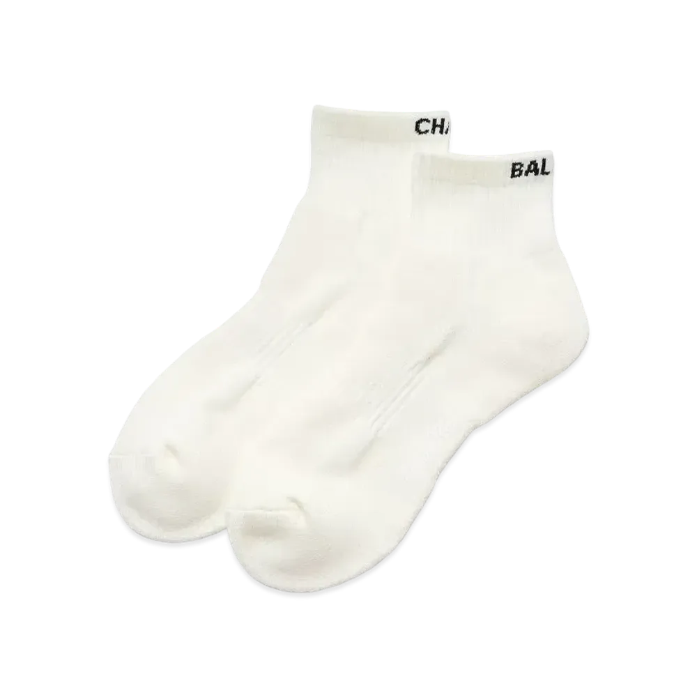 UNDERCOVER 24SS Cotton Blend Short Socks "White"