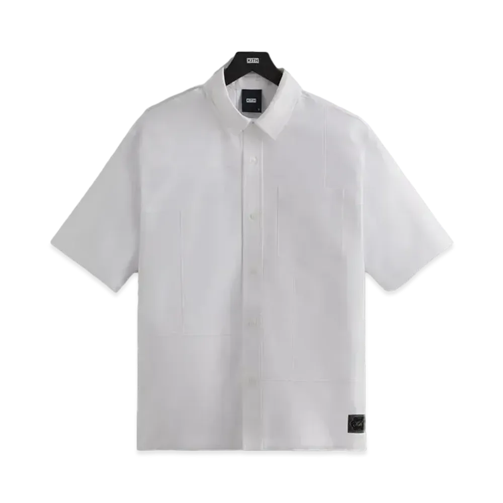 Kith Clayton Boxy Collared Overshirt "White"