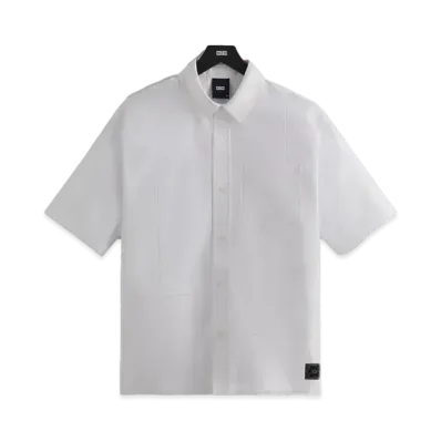 Kith Clayton Boxy Collared Overshirt "White"