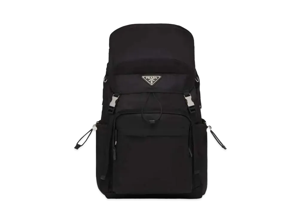 PRADA Re-Nylon And Saffiano Leather Backpack "Black"