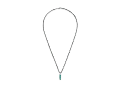 GUCCI Necklace With Enamel Pendant "Turquoise"