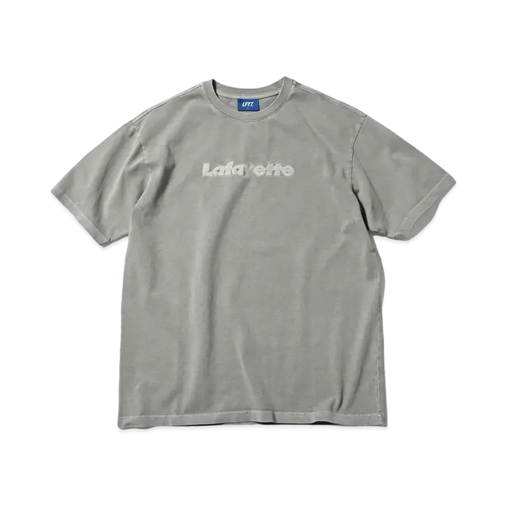 LFYT PIGMENT DYED LAFAYETTE LOGO TEE "GRAY"