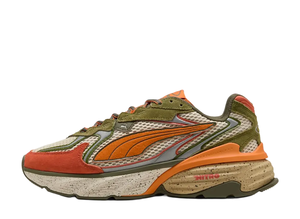 Puma Fade Overload "Vermillion/Amarena/Olive Green"