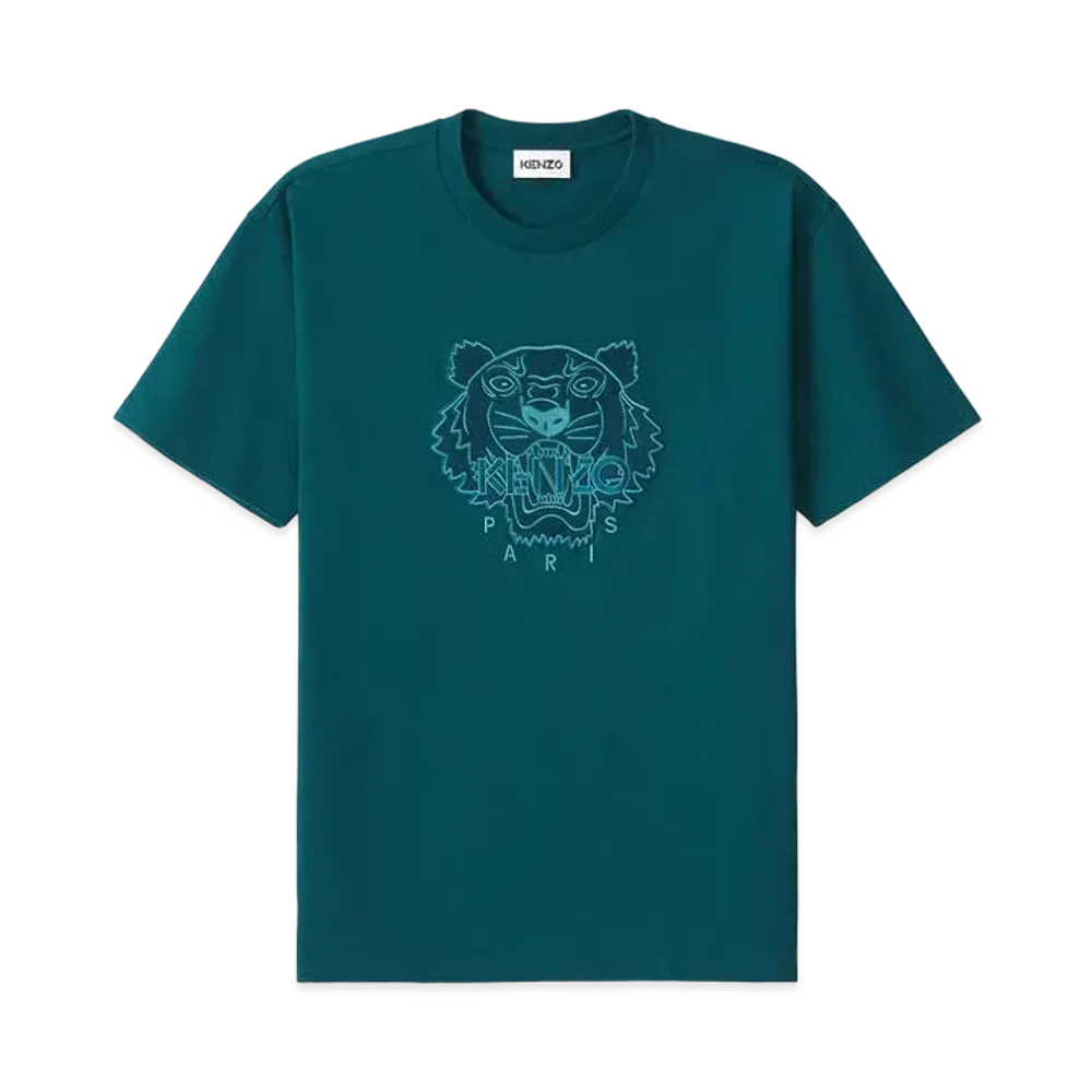 KENZO Loose T-shirt tiger Tigre "Duck Blue"