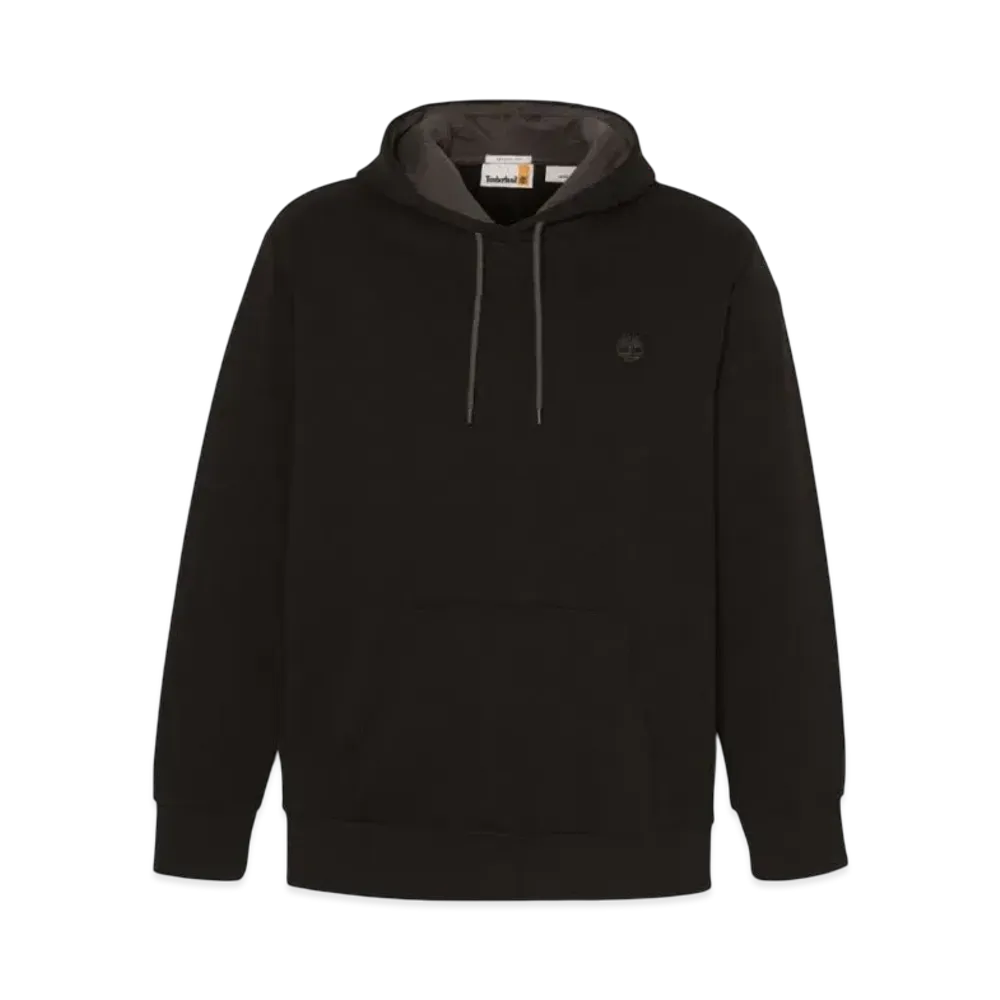 Timberland Men's Oyster River Chest Logo Brush Back Hooded "Black"