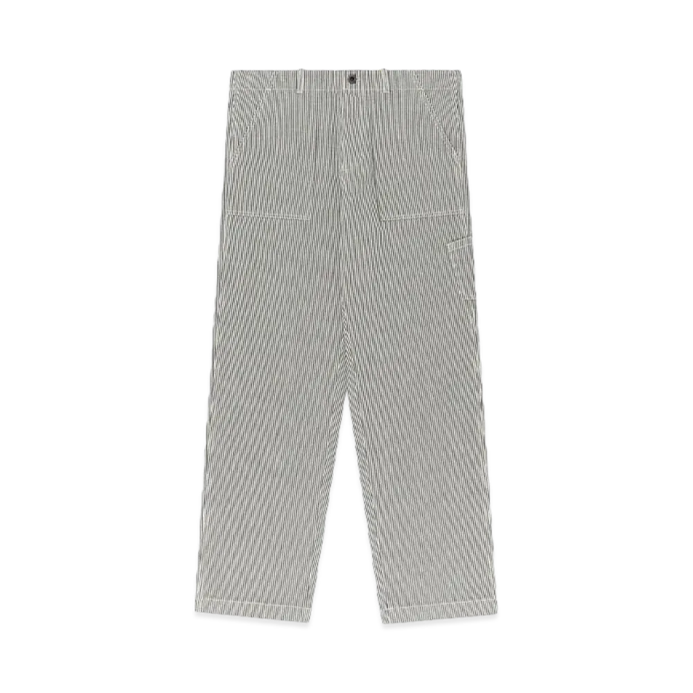 Aime Leon Dore Hickory Stripe Workwear Pant "Black & White"
