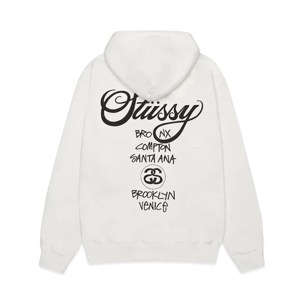 Stussy World Tour Hoodie Pigment Dyed "Natural"