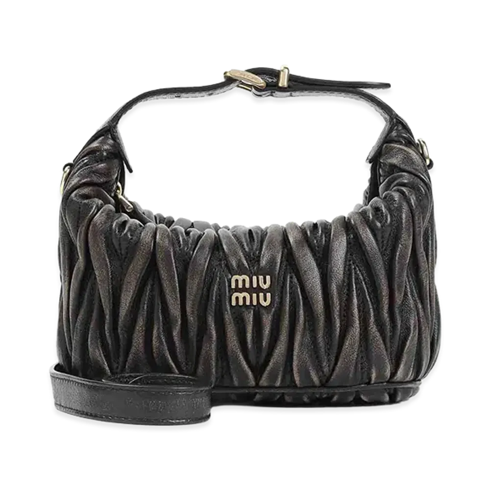 MIU MIU Women's Leather Handbag "Dark Brown"