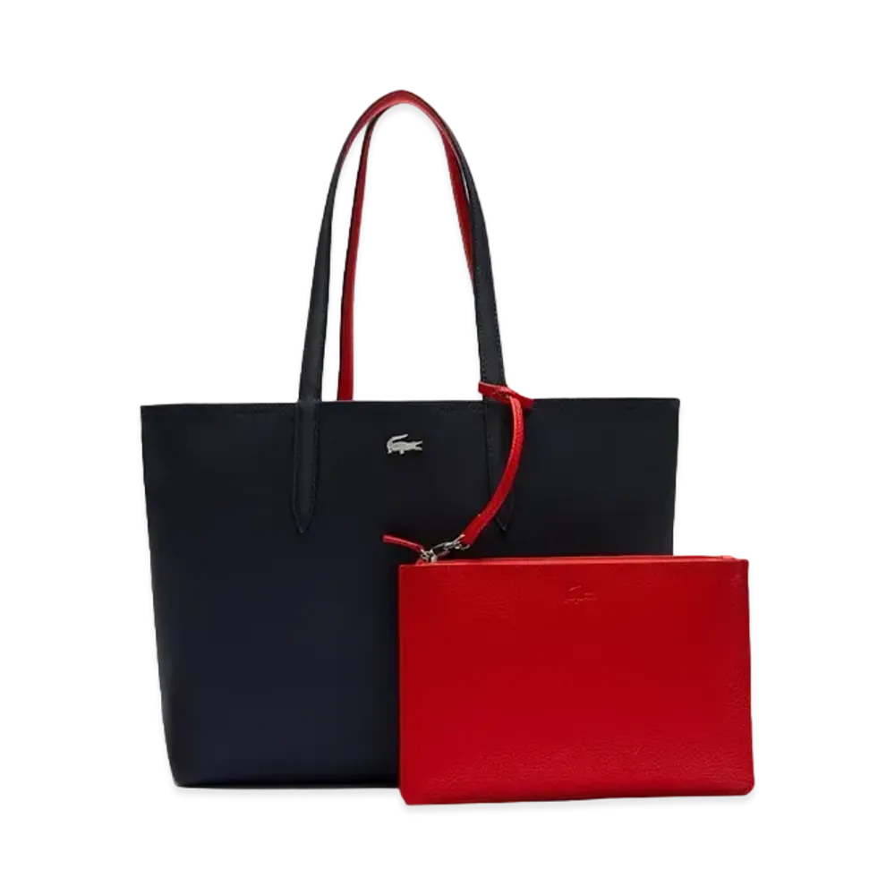 LACOSTE Anna Reversible Tote Bag "Navy"