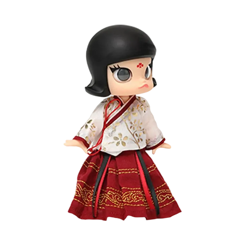POP MART "BJD" MOLLY Chinese style red skirt