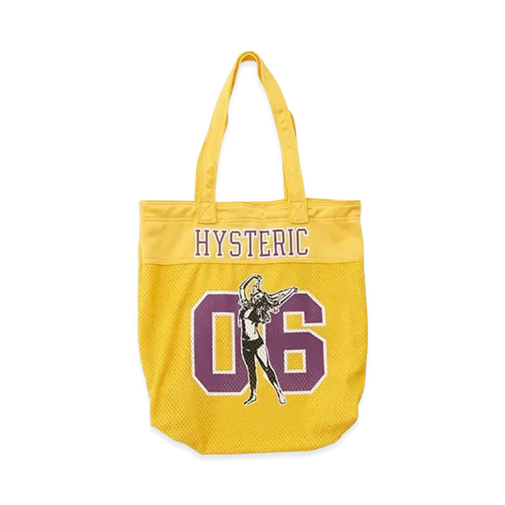 HYSTERIC GLAMOUR Number6 Mesh Tote Bag "Yellow"
