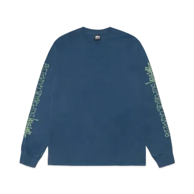 Stussy Superior Quality LS Tee Pigment Dyed "Navy"