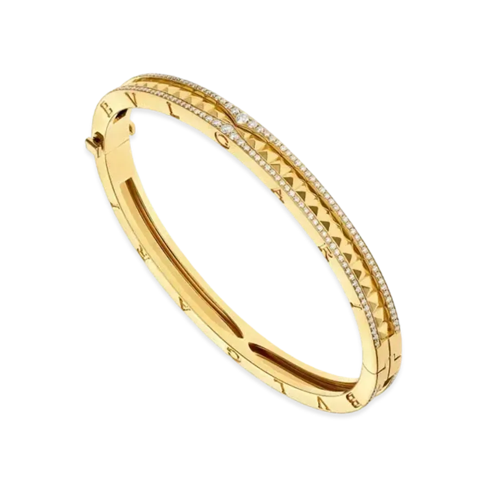 BVLGARI B Zero 1 Diamond Bracelet "Yellow Gold"
