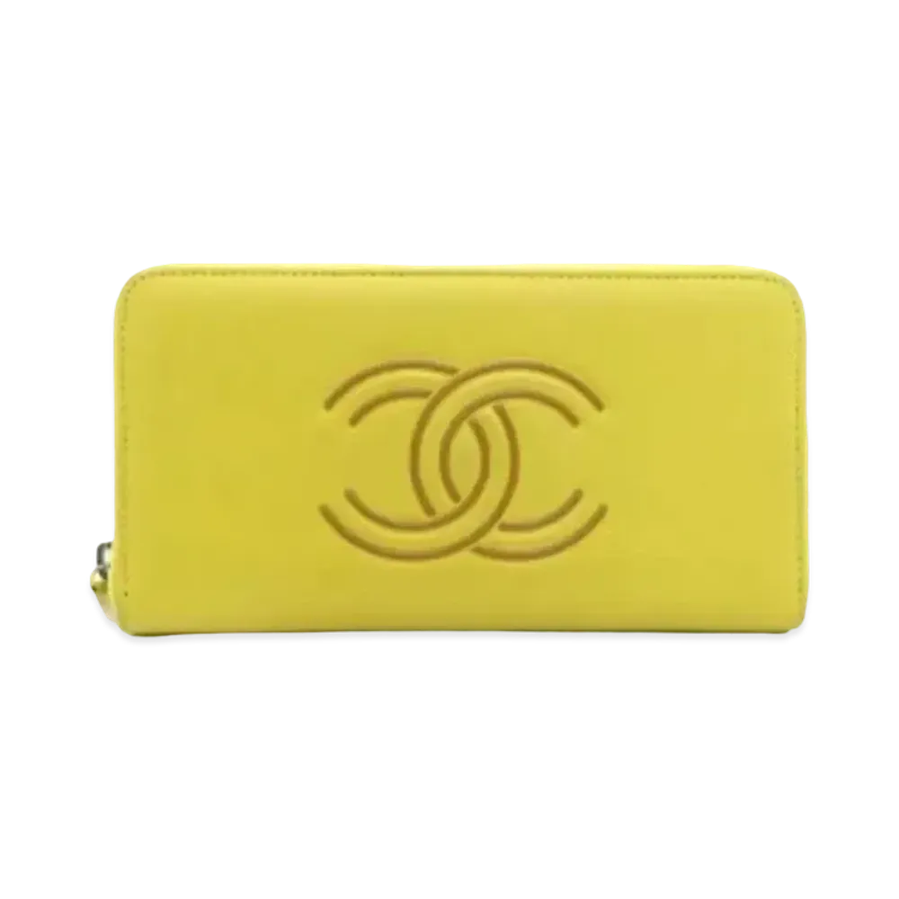 CHANEL Coco Mark Wallet "Yellow"