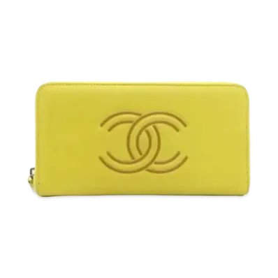 CHANEL Coco Mark Wallet "Yellow"