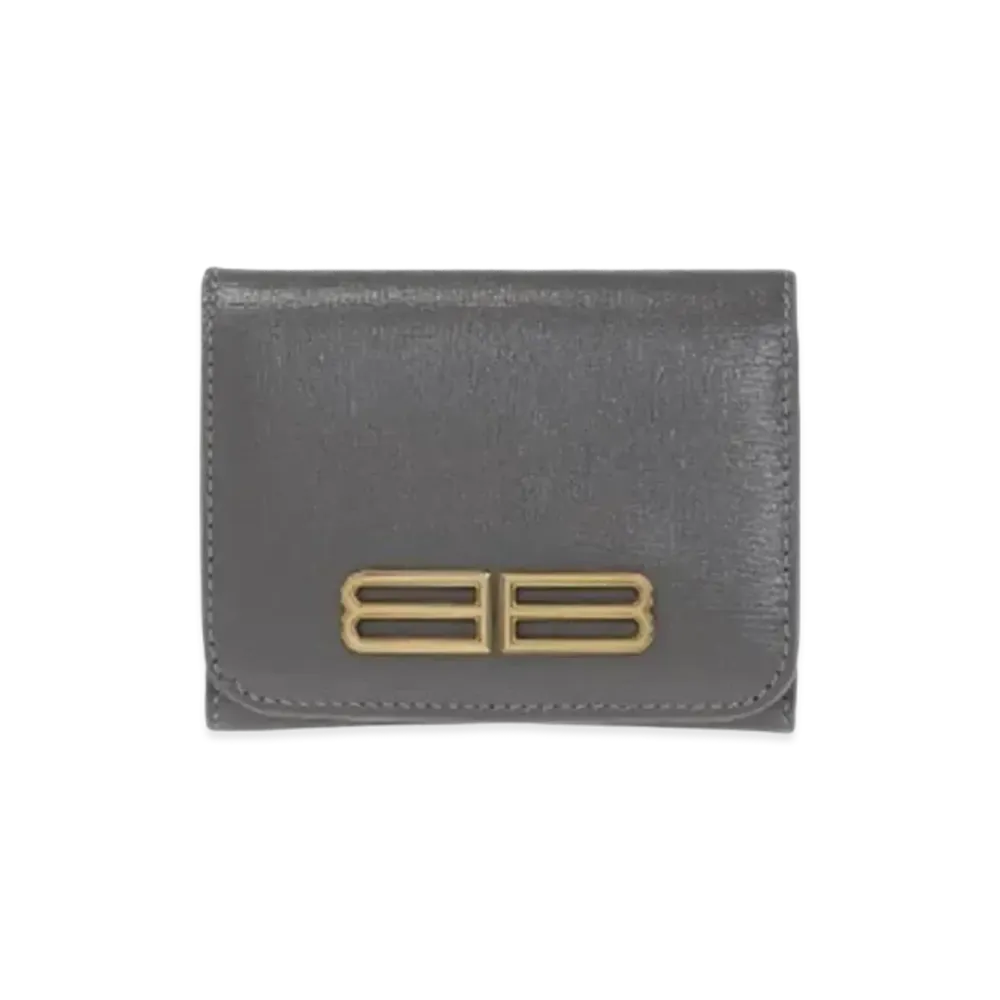 BALENCIAGA Gossip Zip Mini Wallet "Gray"