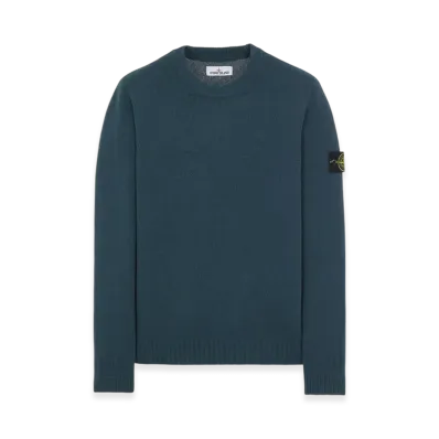 Stone Island 524A3 Lambswool Crewneck Knit - 22FW "Dark Green"