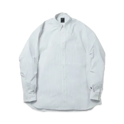 DAIWA PIER39 Tech Button Down Shirts L/S Stripe "Gray"